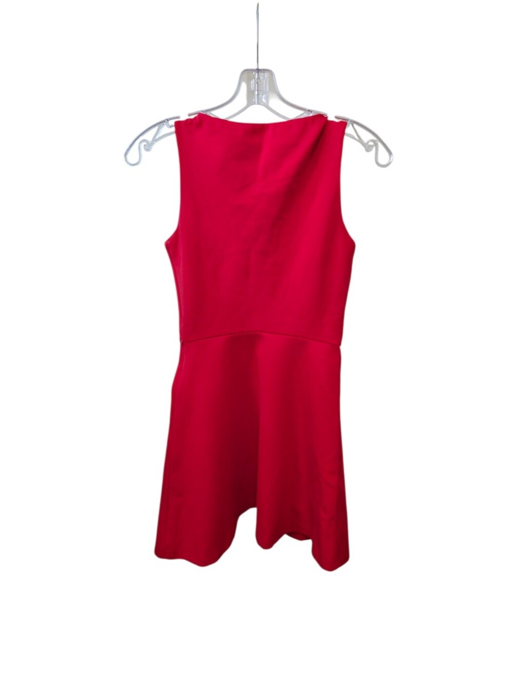 NWT OGL Red Sleeveless Mini Dress Bodycon Built-In Bra Double Lined Stretch XS - Picture 2 of 7